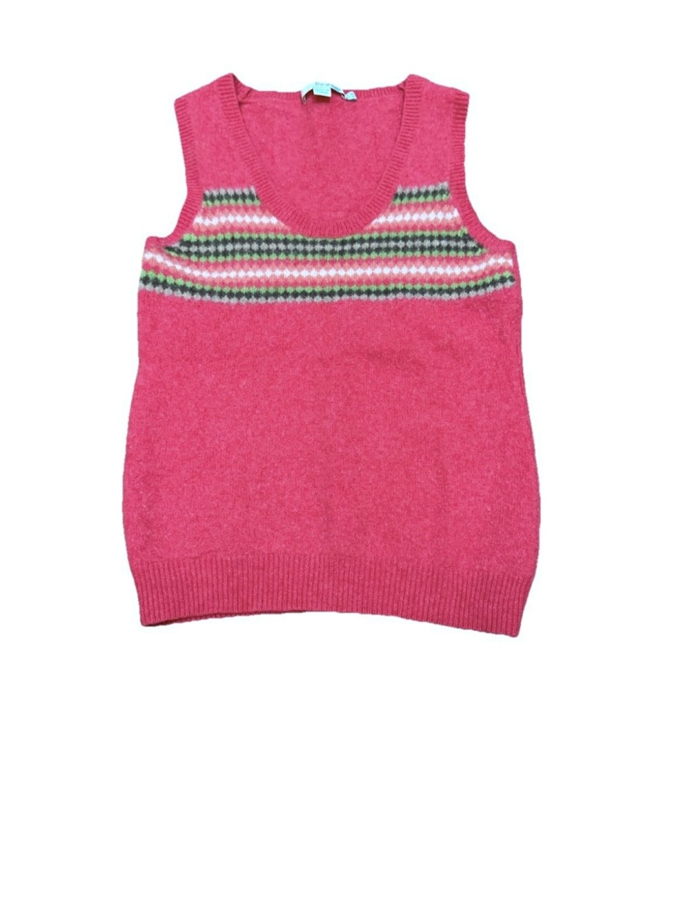 Boden Coral Sleeveless Sweater Wool Vest Women’s Size 10